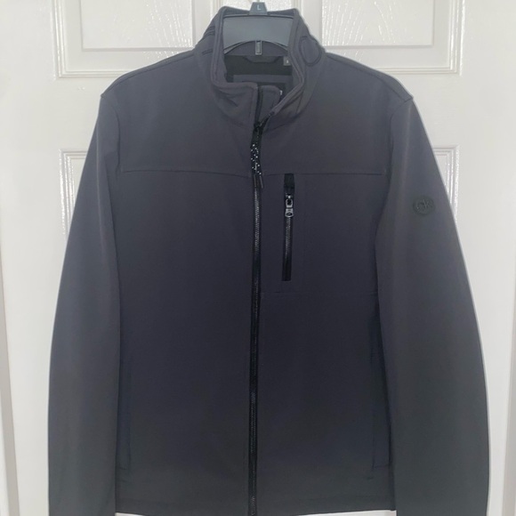 Calvin Klein waterproof fleece jacket in Black  soft shell - Picture 5 of 7